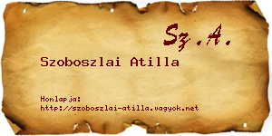 Szoboszlai Atilla névjegykártya